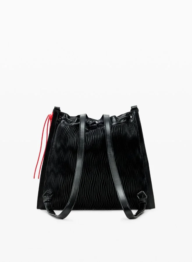DESIGUAL Medium embossed backpack